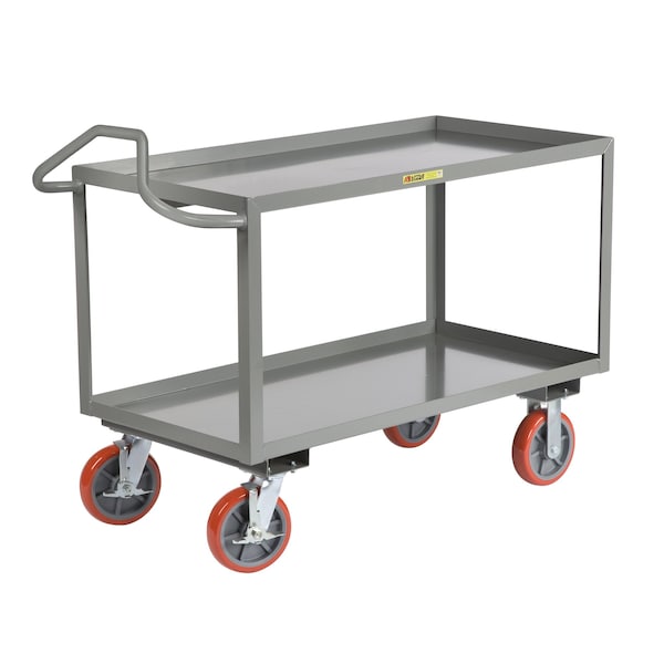 Utility Cart, 12 ga. Steel, 3600 lb Load Capacity, 66" L, 30-1/4" W